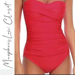 RELLECIGA | Tummy Control Swimwear Strapless One Piece Swimsuit for Women